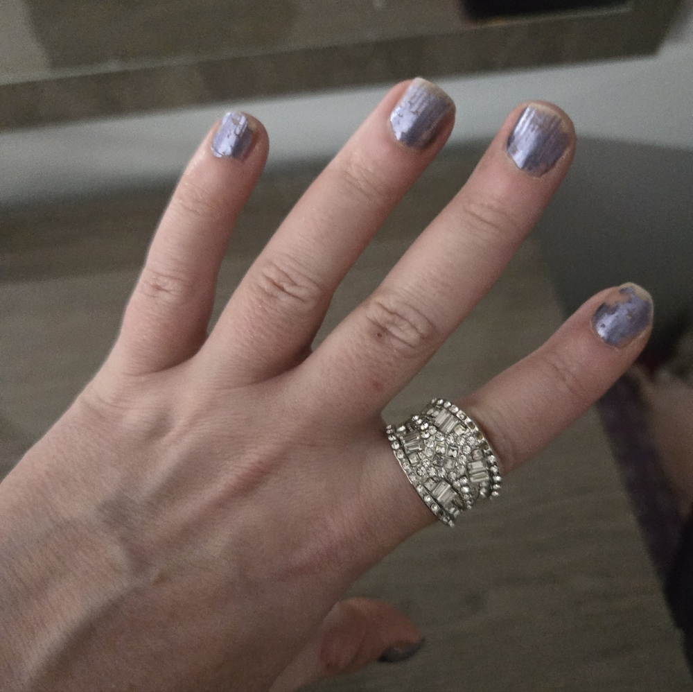 Rhinestone Ring Bundle Size 8/9